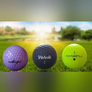 LOT OF 3 GOLF BALLS # 1 ~ WILSON (HOPE) ~ MAXFLI ~ VOLVIK ~